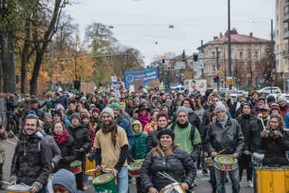 Impressionen von der Sonntagsdemo am 10. November 2019