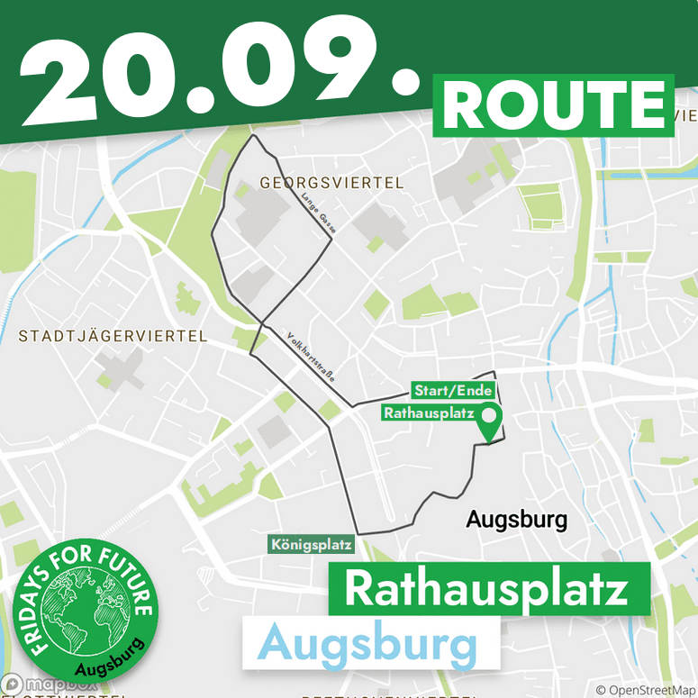 Route zur Demo am 20.09.