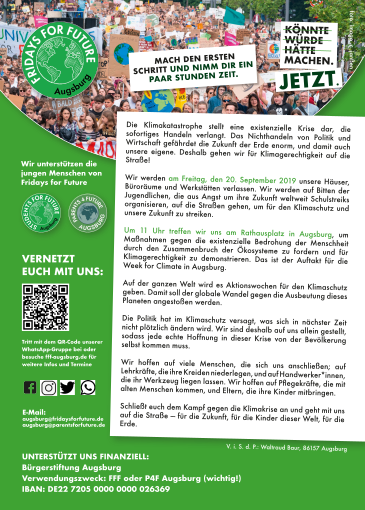 Flyerrückseite zur Demo am 20.09.